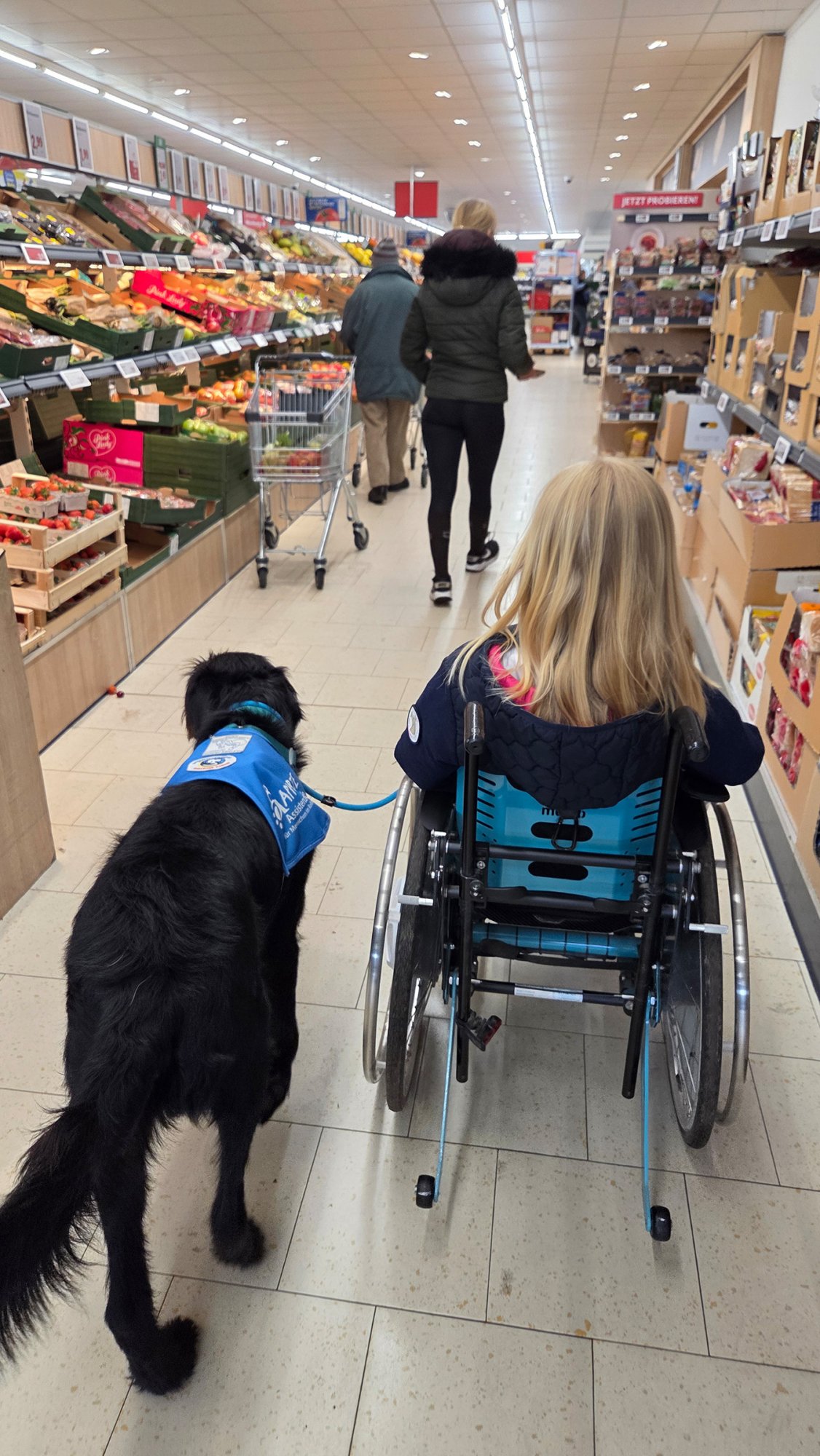 Einkaufen gehen min Ninja im Supermarkt