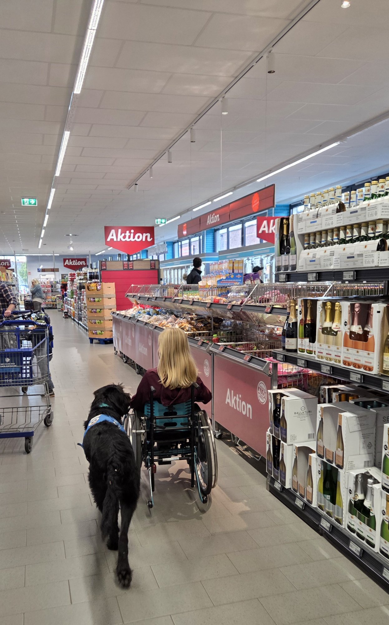 Ninja geht mit in den Supermarkt