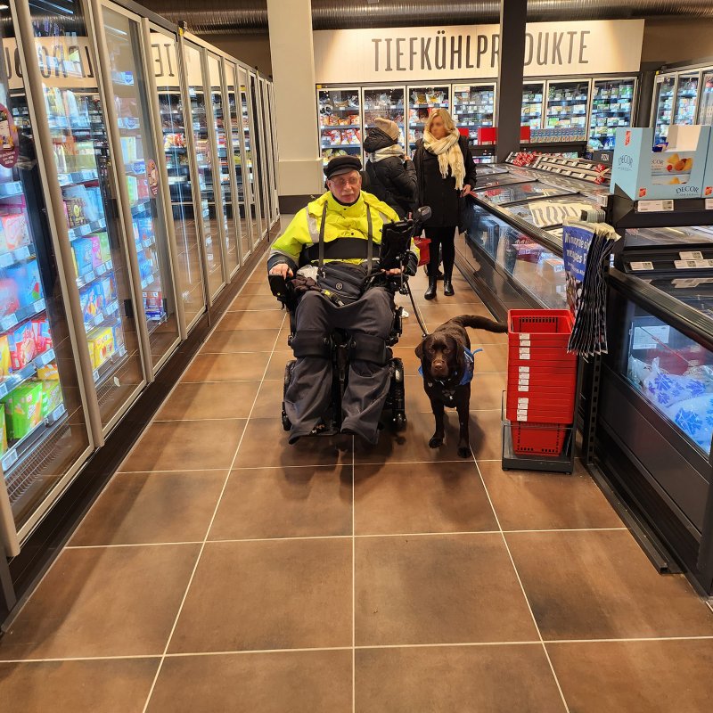 Einkaufen im Supermarkt mit Saga